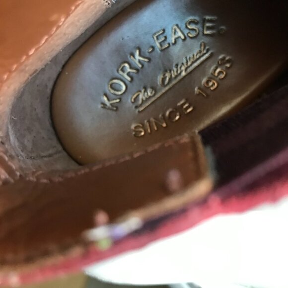 Kork Ease Burgundy Mindo Chelsea Ankle Boot Size 7.5 - Picture 8 of 11